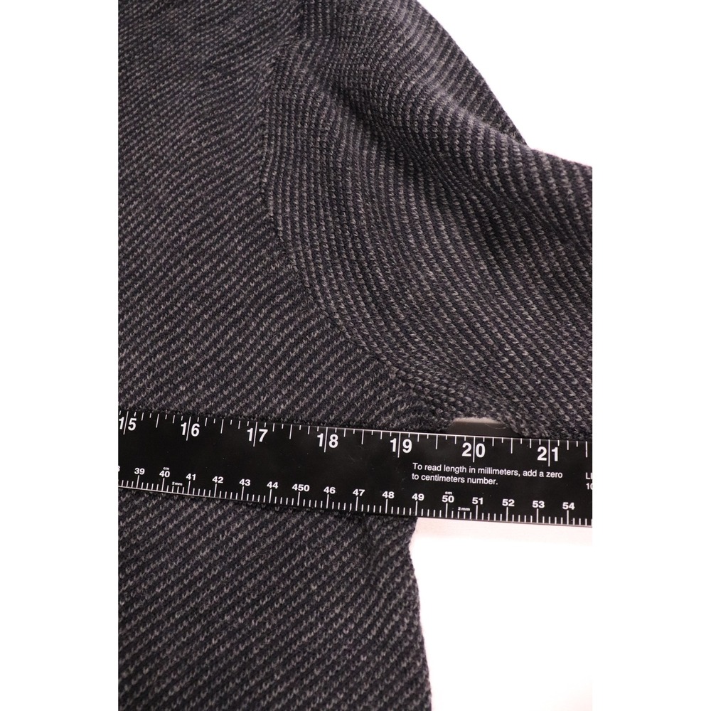 Toscano Mens Dark Navy Textured Quarter Zip Sweater Pullover 142M7F9TR NEW - Picture 3 of 8